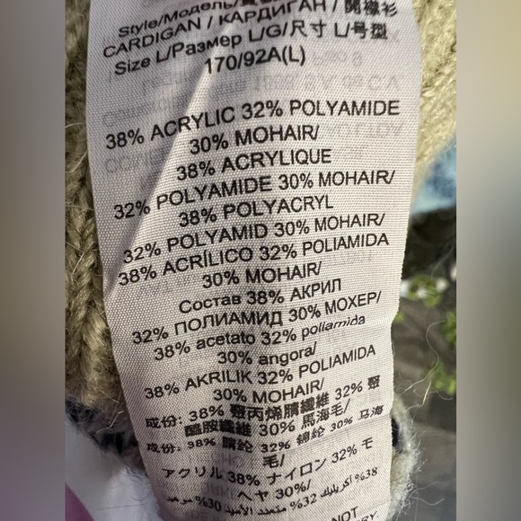 Tory Burch Brushed Plaid Cardigan - Picture 8 of 9